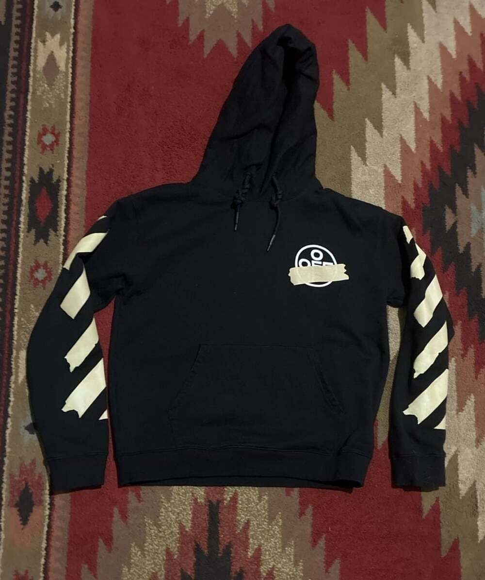 Off-White Tape Arrow Hoodie Black medium